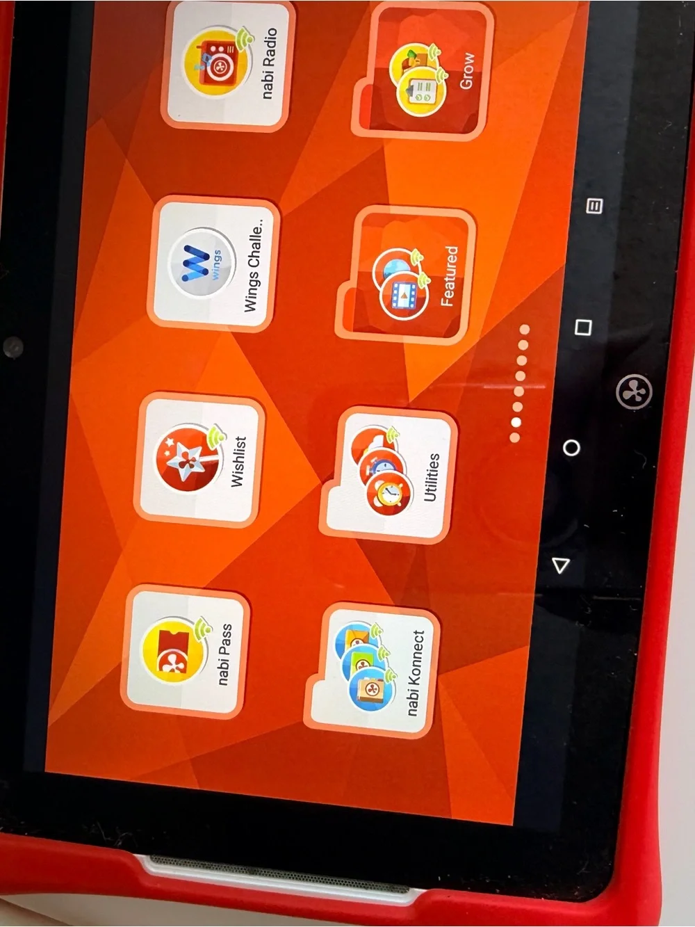 Nabi Kids Android Tablet Red Protective Case Charger Included Tested Working